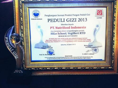 Penghargaan Inovasi Produk Pangan Peduli Gizi 2013