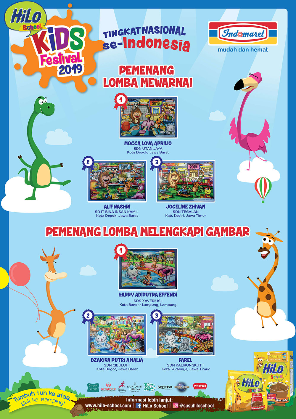 Pemenang HiLo Kids Festival 2019 tingkat Nasional