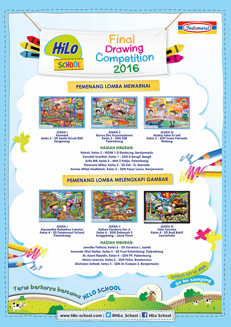 HiLo School Drawing Competition 2016 bersama Indomaret