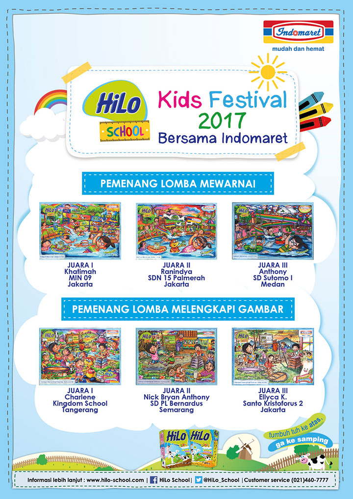 HiLo School Kids Festival 2017 bersama Indomaret