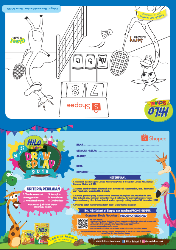 Kategori Mewarnai Gambar (Kelas 1 – 3 SD)